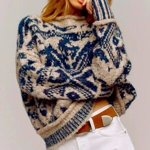 Anthropologie NWT Pilcro Relaxed Roll-Neck Sweater